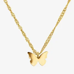 Flutterby Necklace Gold