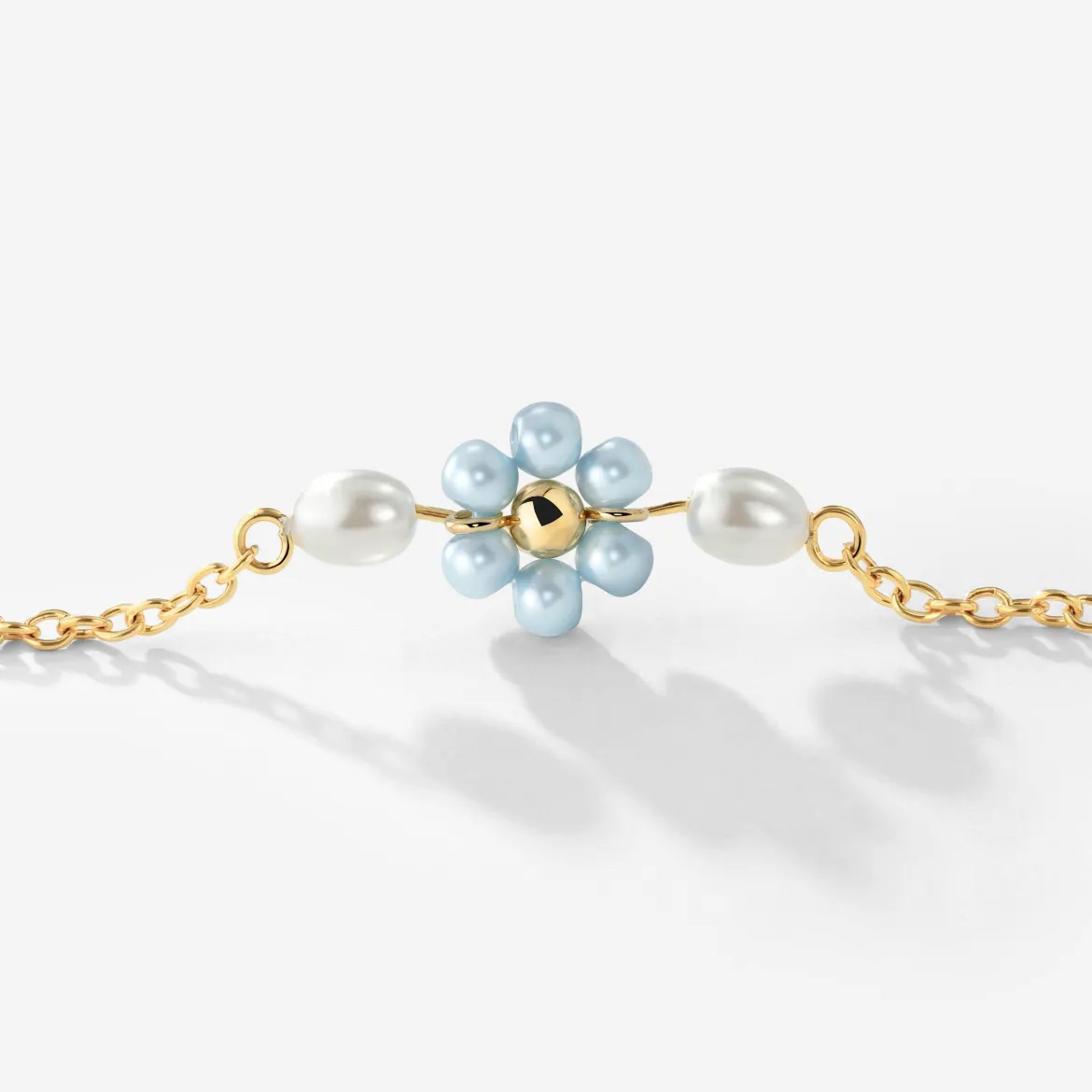 Forever Blue Daisy Bundle Gold