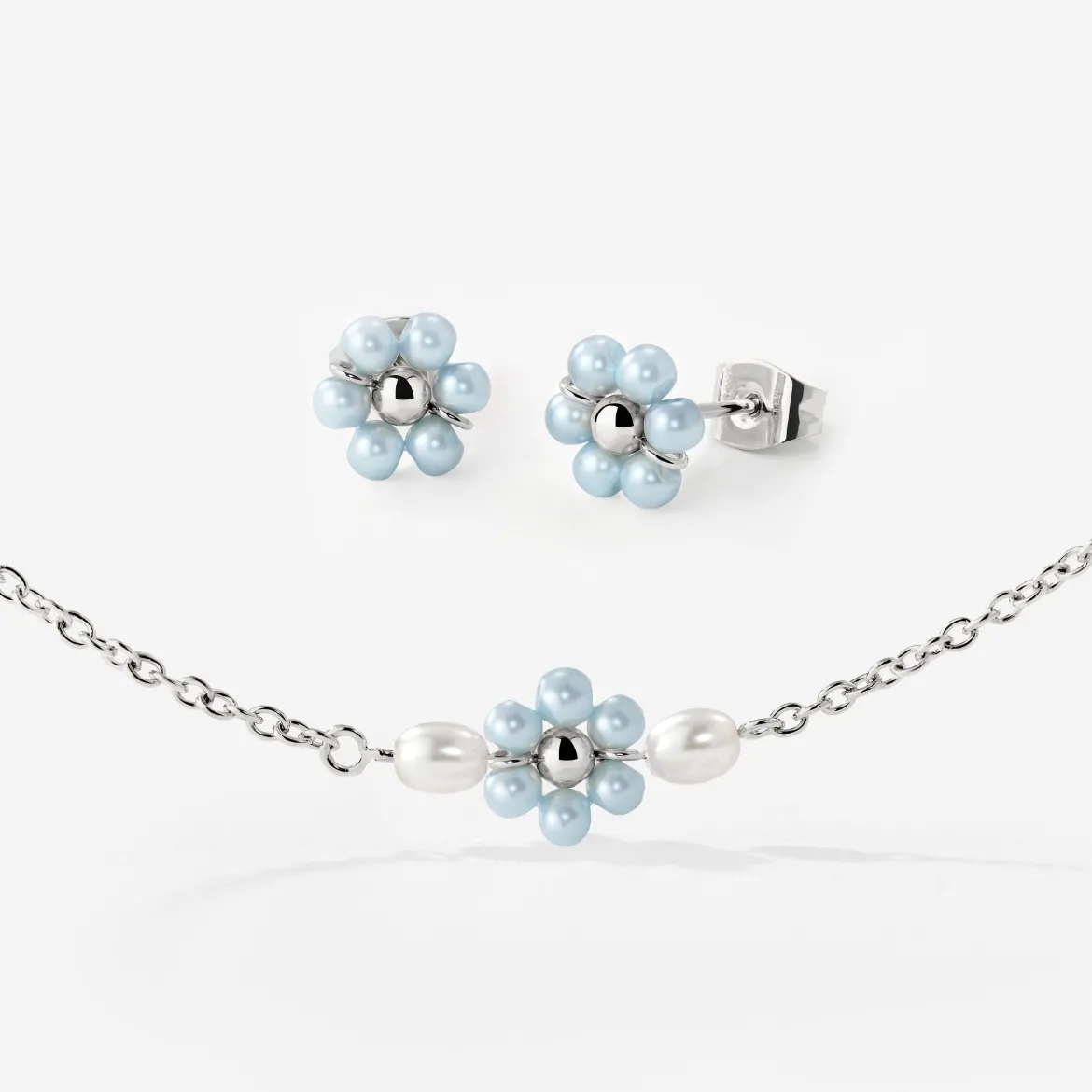 Forever Blue Daisy Bundle Silber