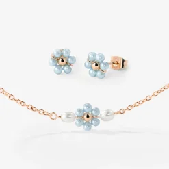 Forever Blue Daisy Bundle Roségold