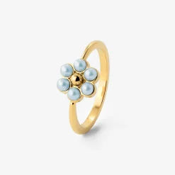 Forever Blue Daisy Ring Gold - 50