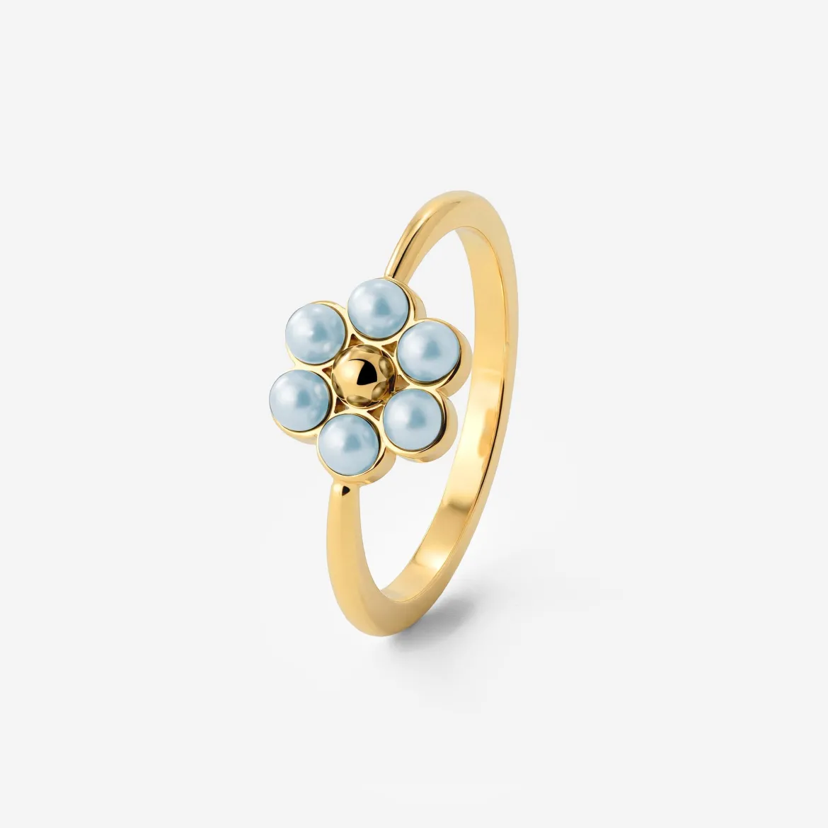 Forever Blue Daisy Ring Gold - 50