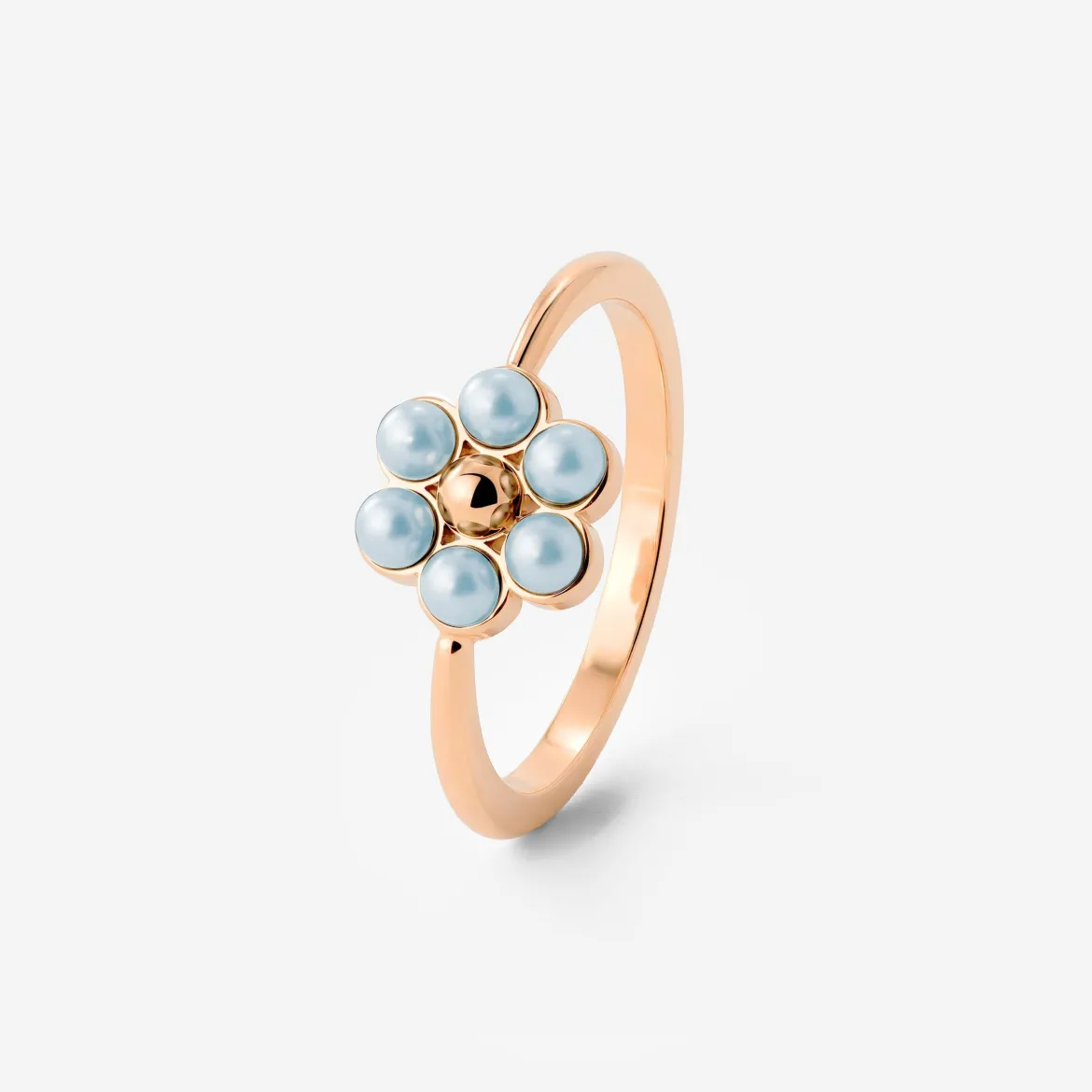 Forever Blue Daisy Ring Roségold - 50