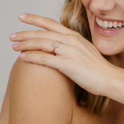 Forever Blue Daisy Ring Roségold - 50