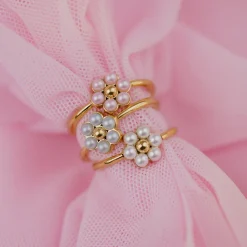 Forever Blue Daisy Ring Roségold - 50