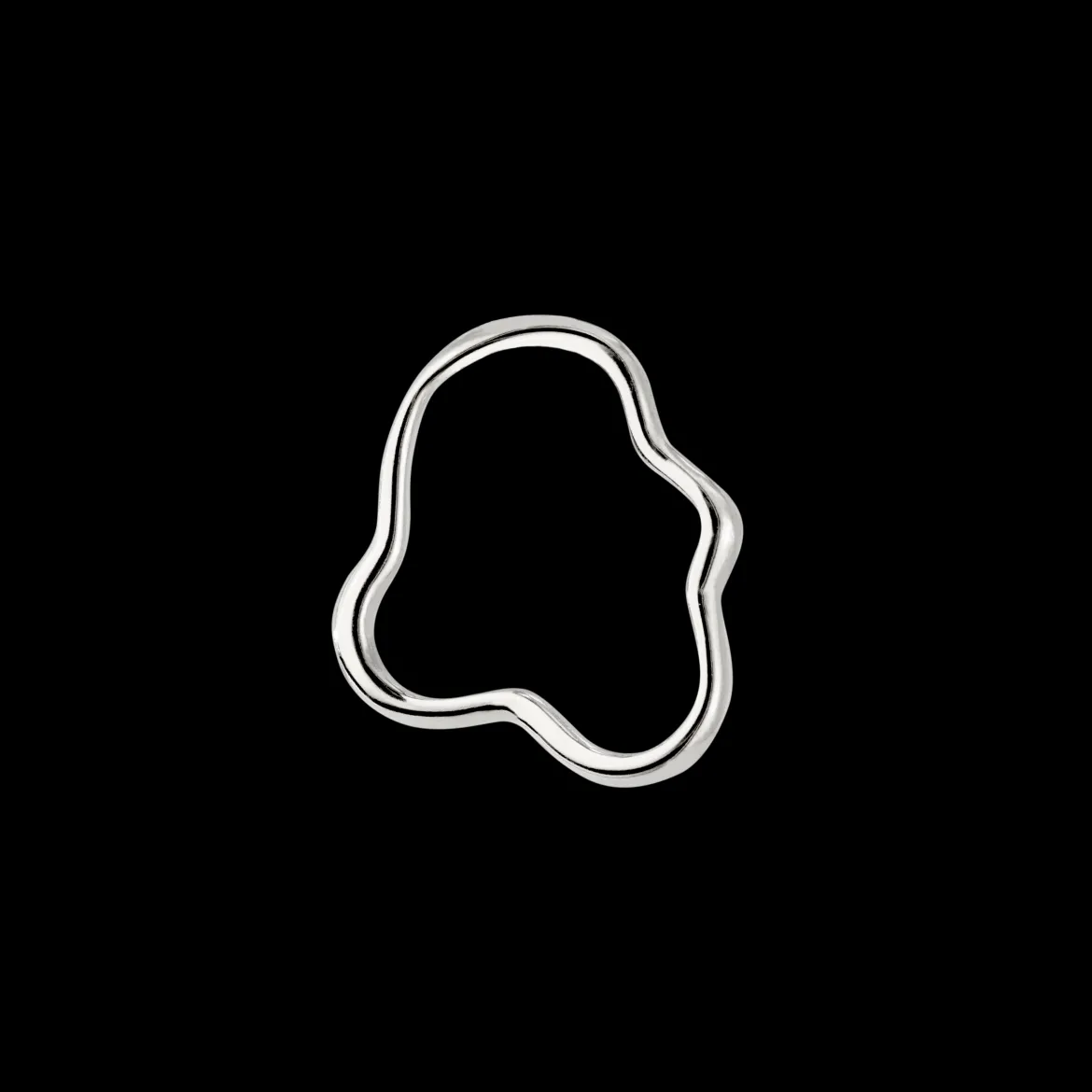 Forming Fluids Oval Hoop Set Baby Silber
