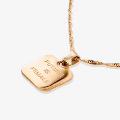 Future is female Necklace Roségold