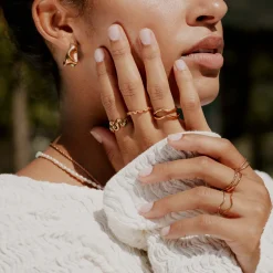 Gentle Curve Ring Roségold