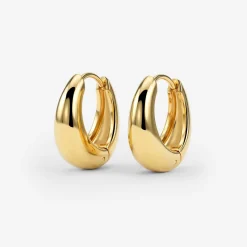Gilded Curve Hoops Gold