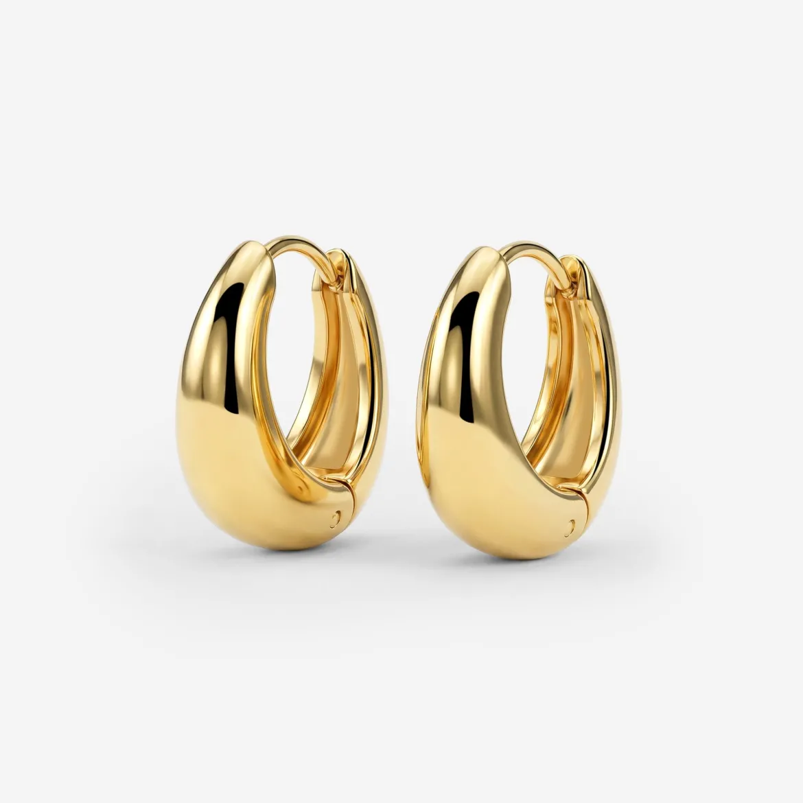 Gilded Curve Hoops Gold