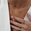 Giraffe Rope Chain Necklace Set Roségold
