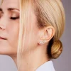 Glam Earclimber Studs Silber