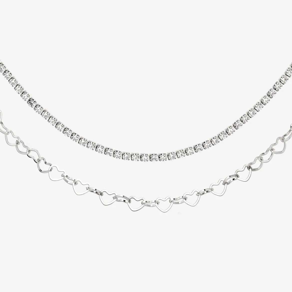 Glam Lover Necklace Bundle Silber
