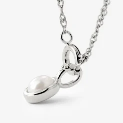 Glazed Singapore Chain Necklace Set Silber