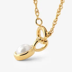 Glazed Singapore Chain Necklace Set Gold