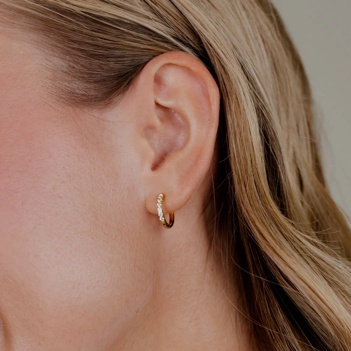 Glimmer Hoops Small Gold