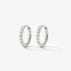 Glimmer Hoops Small Silber