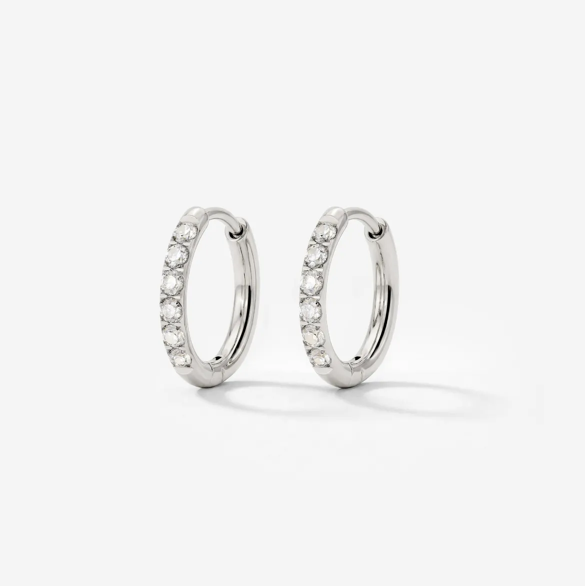 Glimmer Hoops Small Silber
