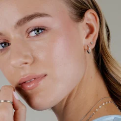 Glimmer Studs Silber