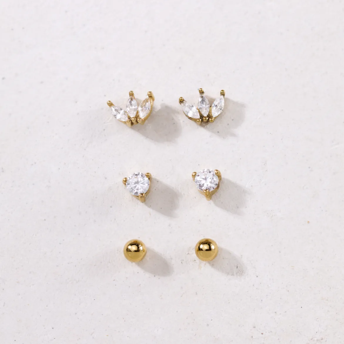 Glimmer Studs Silber