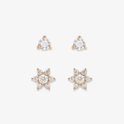 Glimmering Petals Stud Bundle Roségold