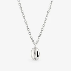 Golden Bean Necklace Silber