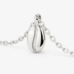 Golden Bean Necklace Silber