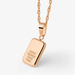 Good things take time Necklace Roségold