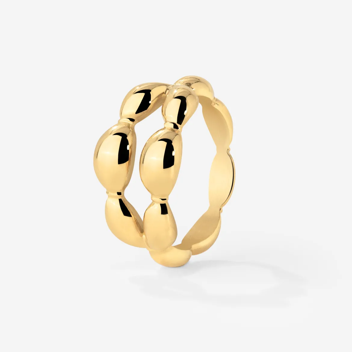 Graceful Curves Ring Gold