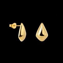 Happy Tears Studs Gold
