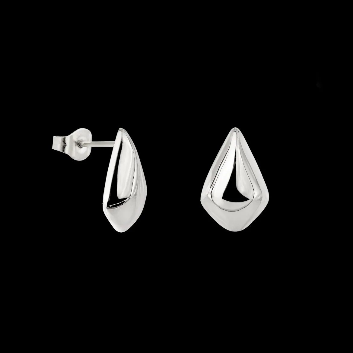 Happy Tears Studs Silber