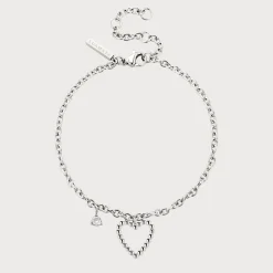 Heart of Gold Bracelet Silber