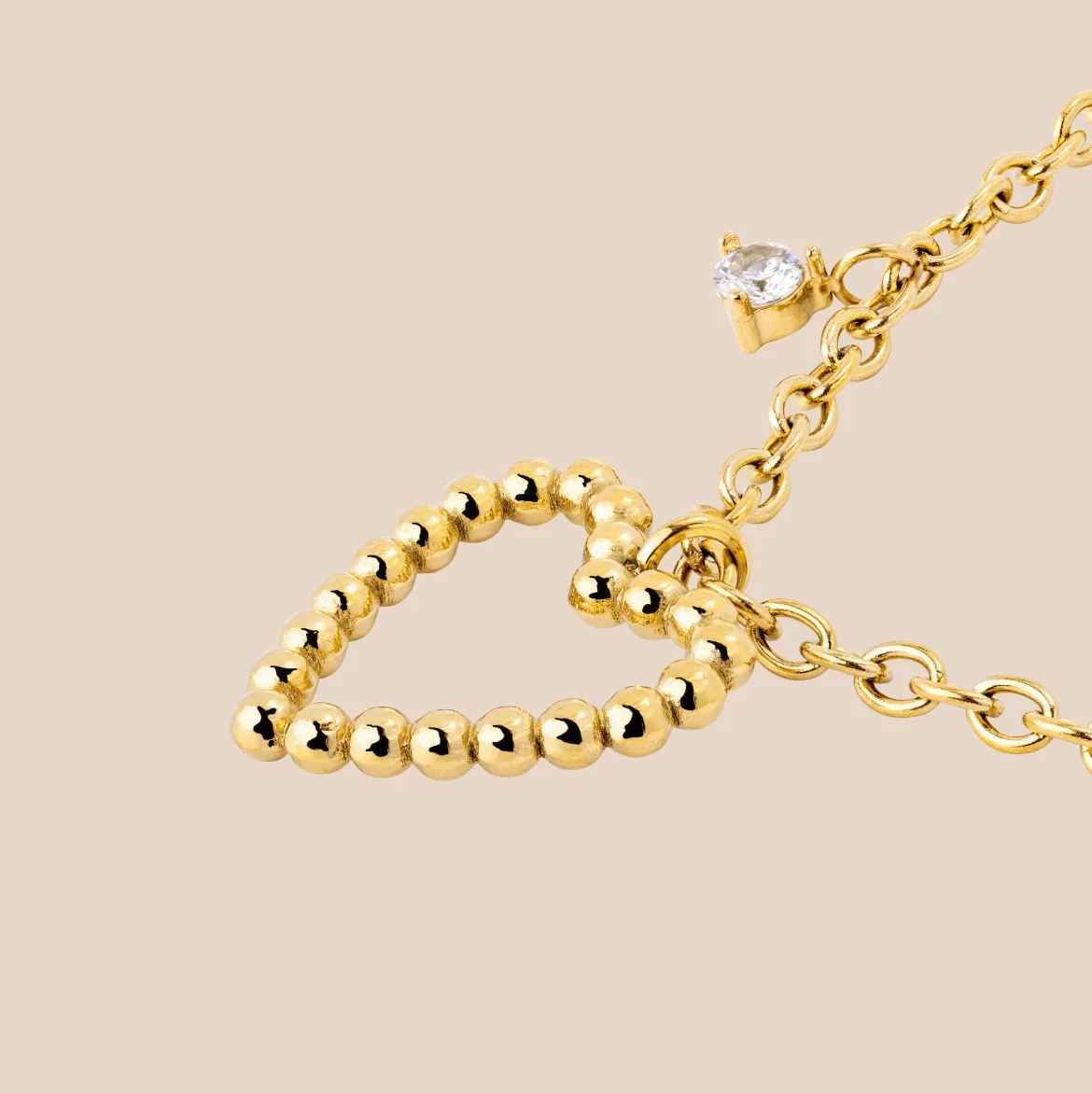 Heart of Gold Necklace Gold
