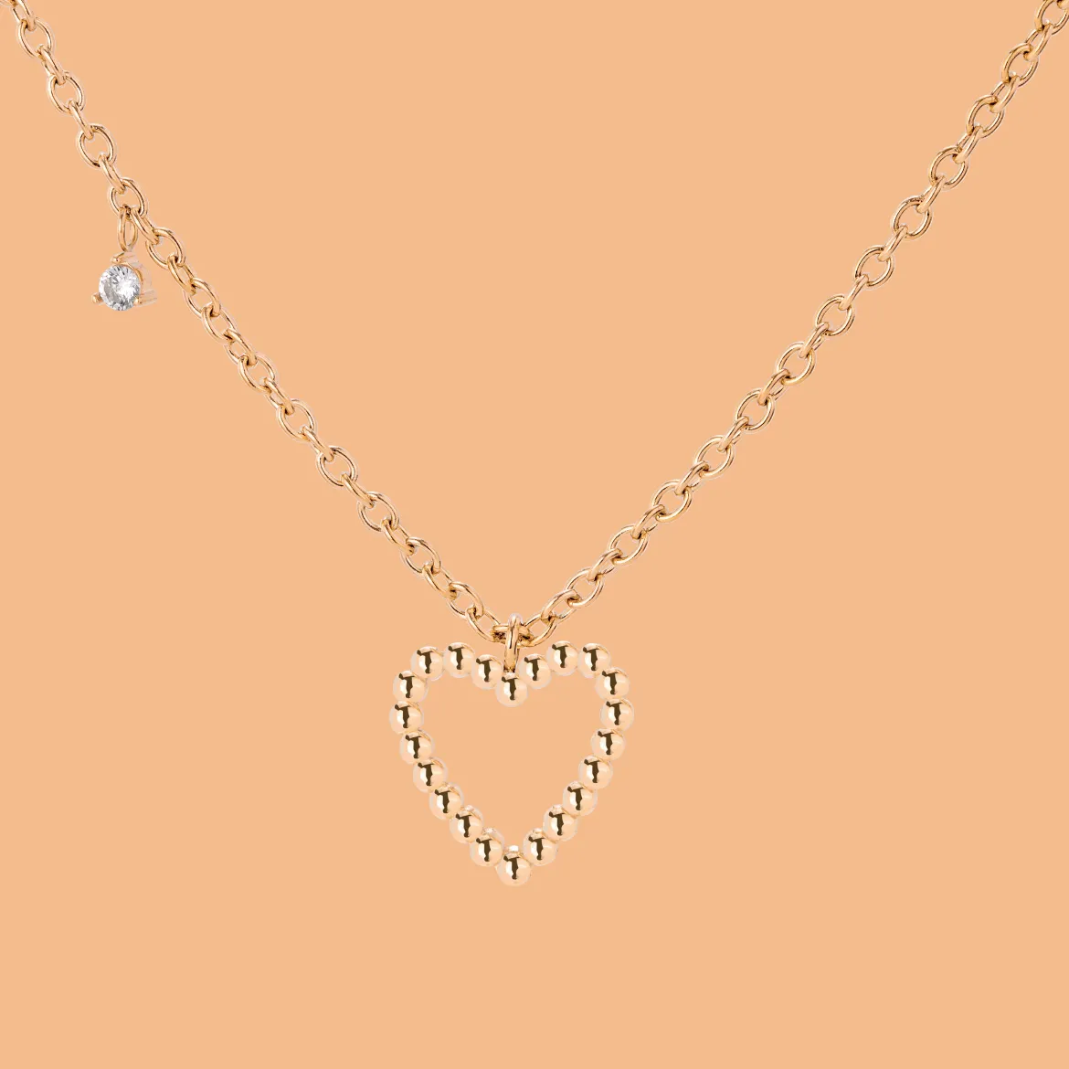 Heart of Gold Necklace Roségold