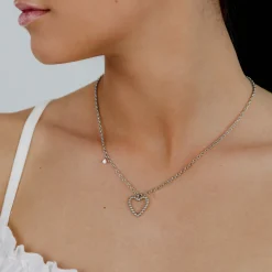 Heart of Gold Necklace Silber