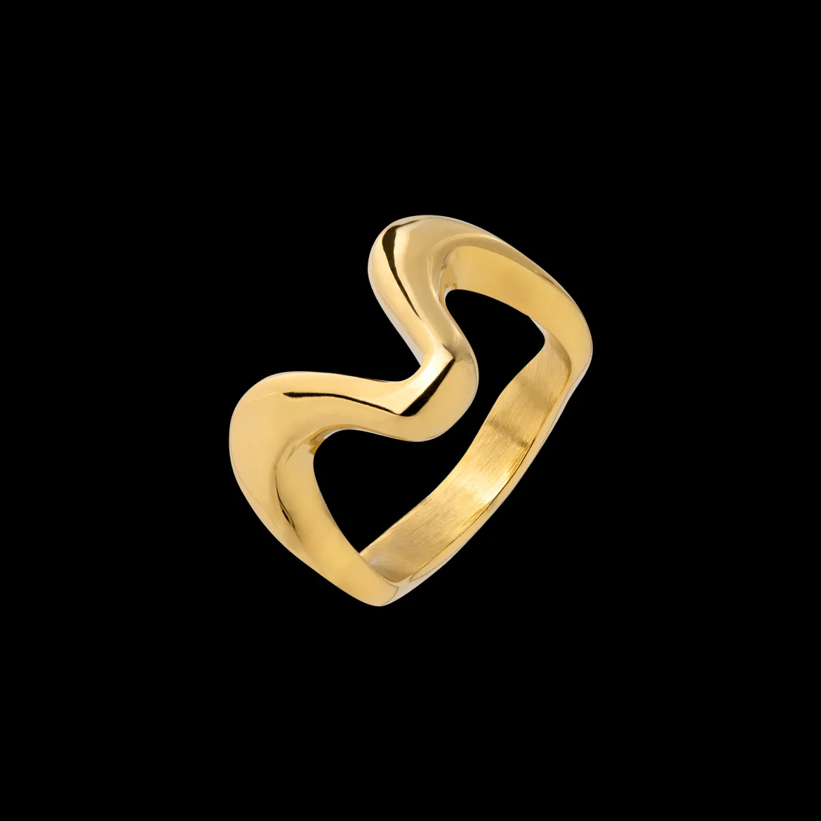 High 'n' Low Ring Gold