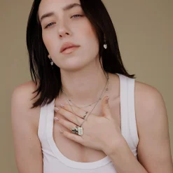 Hot girls are loud Necklace Silber