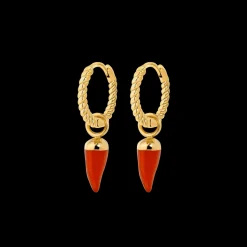 Hot 'n' Spicy Twisted Hoop Set Baby Gold