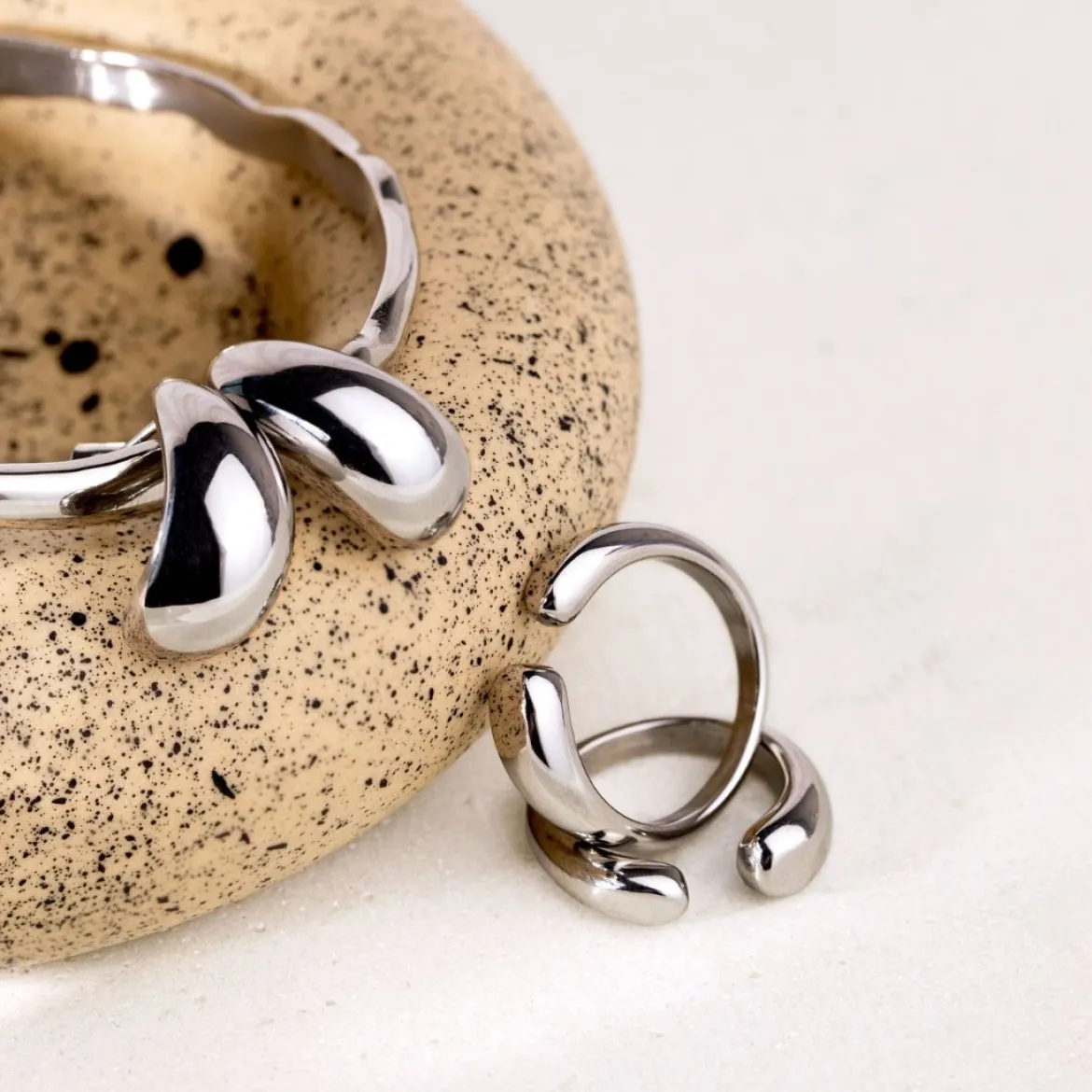 Huggie Ring Silber