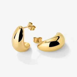 Huggie Studs Gold