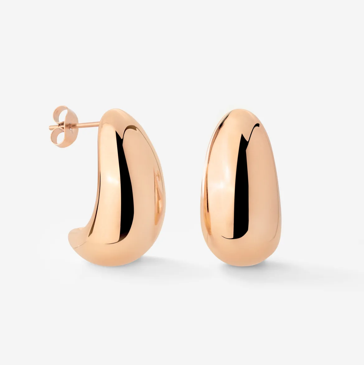 Huggie Studs Roségold