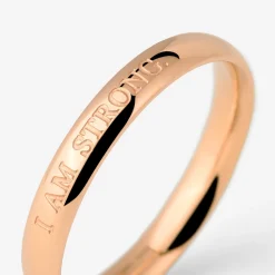 I am strong Ring Roségold