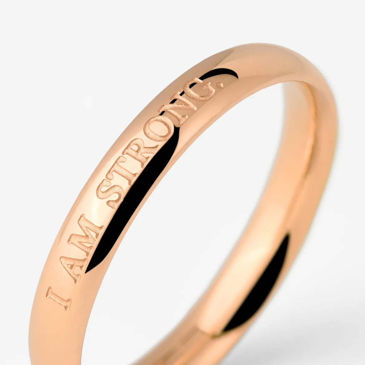 I am strong Ring Roségold
