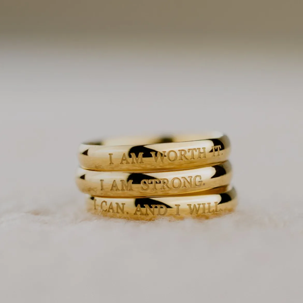 I am strong Ring Roségold