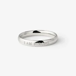 I am strong Ring Silber