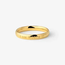 I am worth it Ring Gold