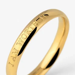I am worth it Ring Gold