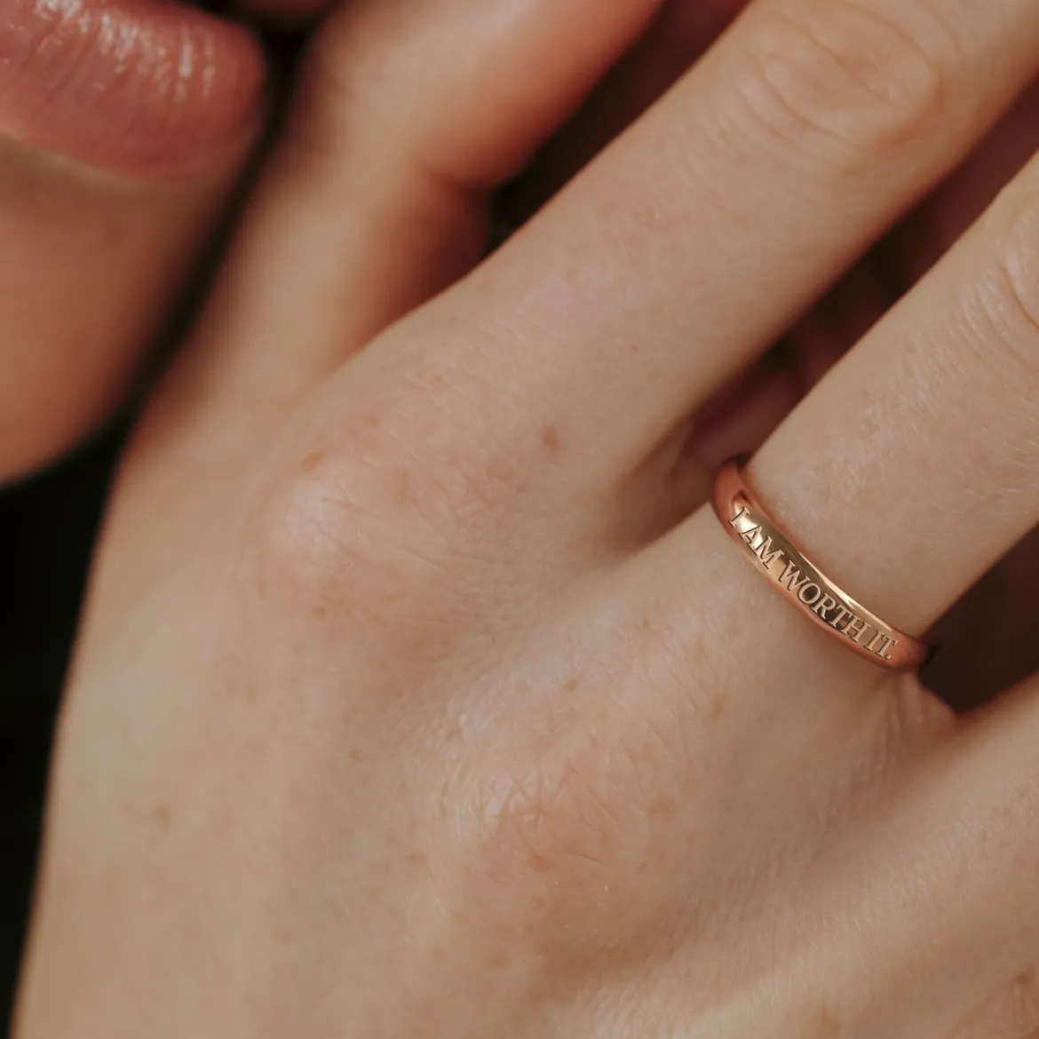 I am worth it Ring Roségold