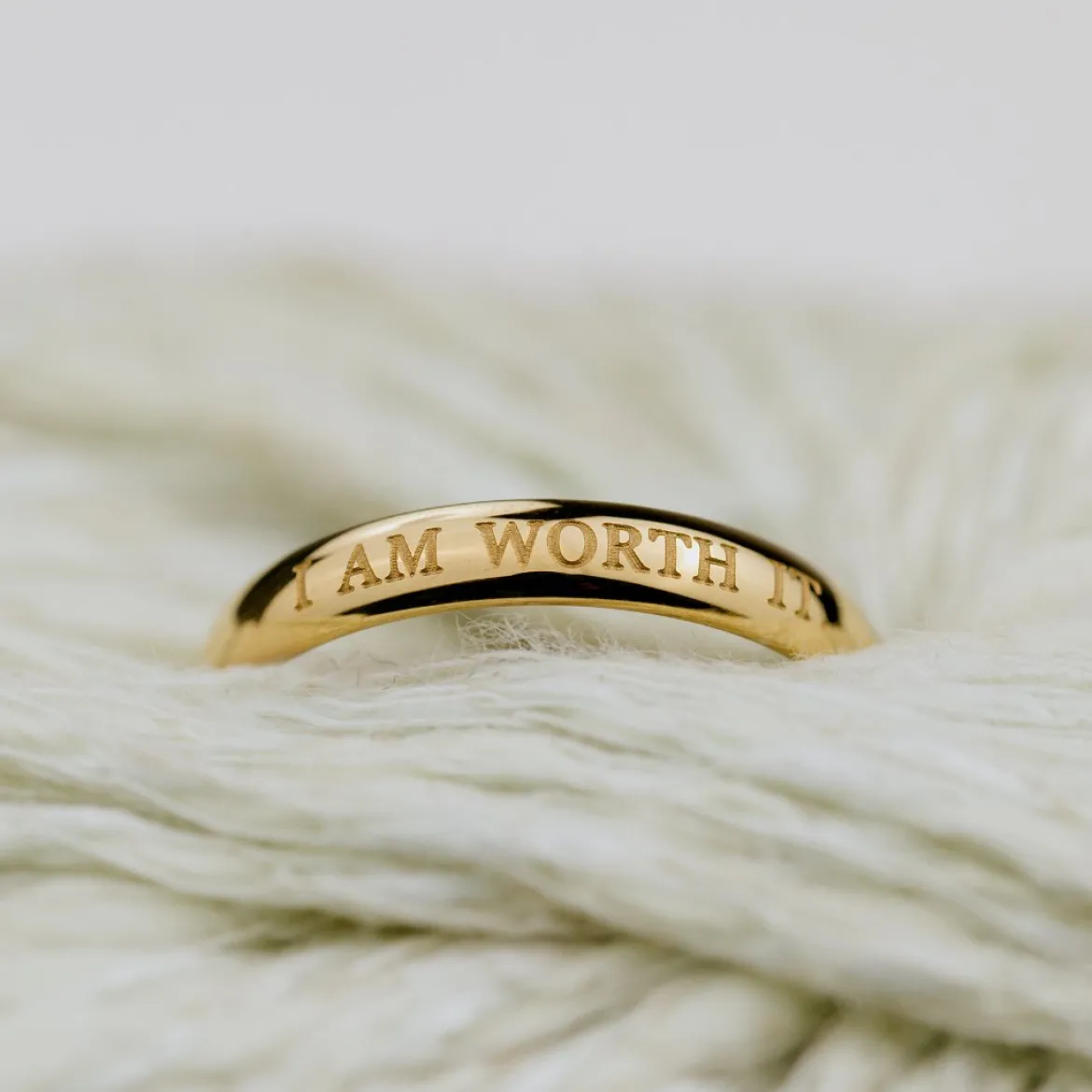 I am worth it Ring Roségold