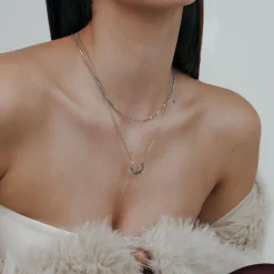 Icicle Necklace Silber